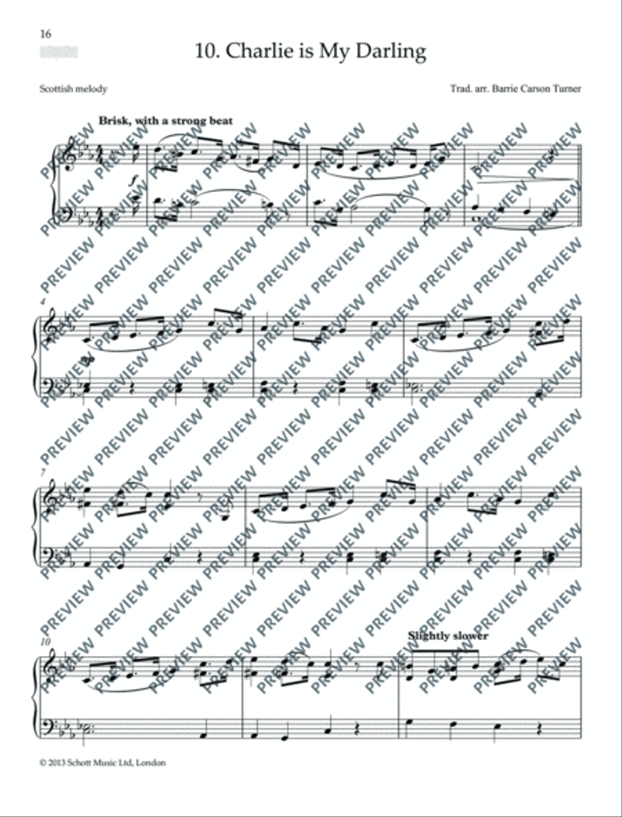 Scottish Folk Tunes for Piano Piano Solo scores gallery preview page 17