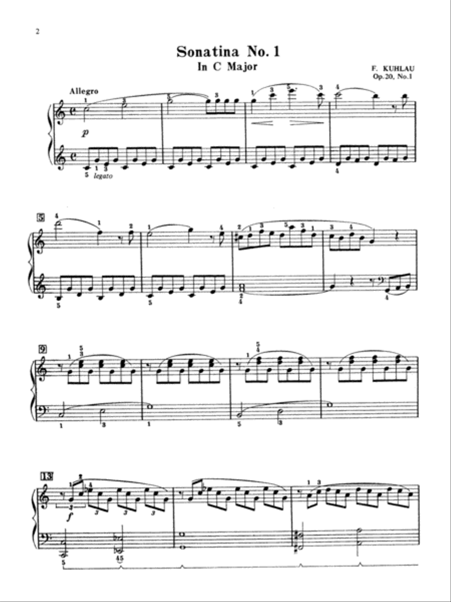 9 Sonatinas, Opp. 20 & 55 Piano Solo scores gallery preview page 3