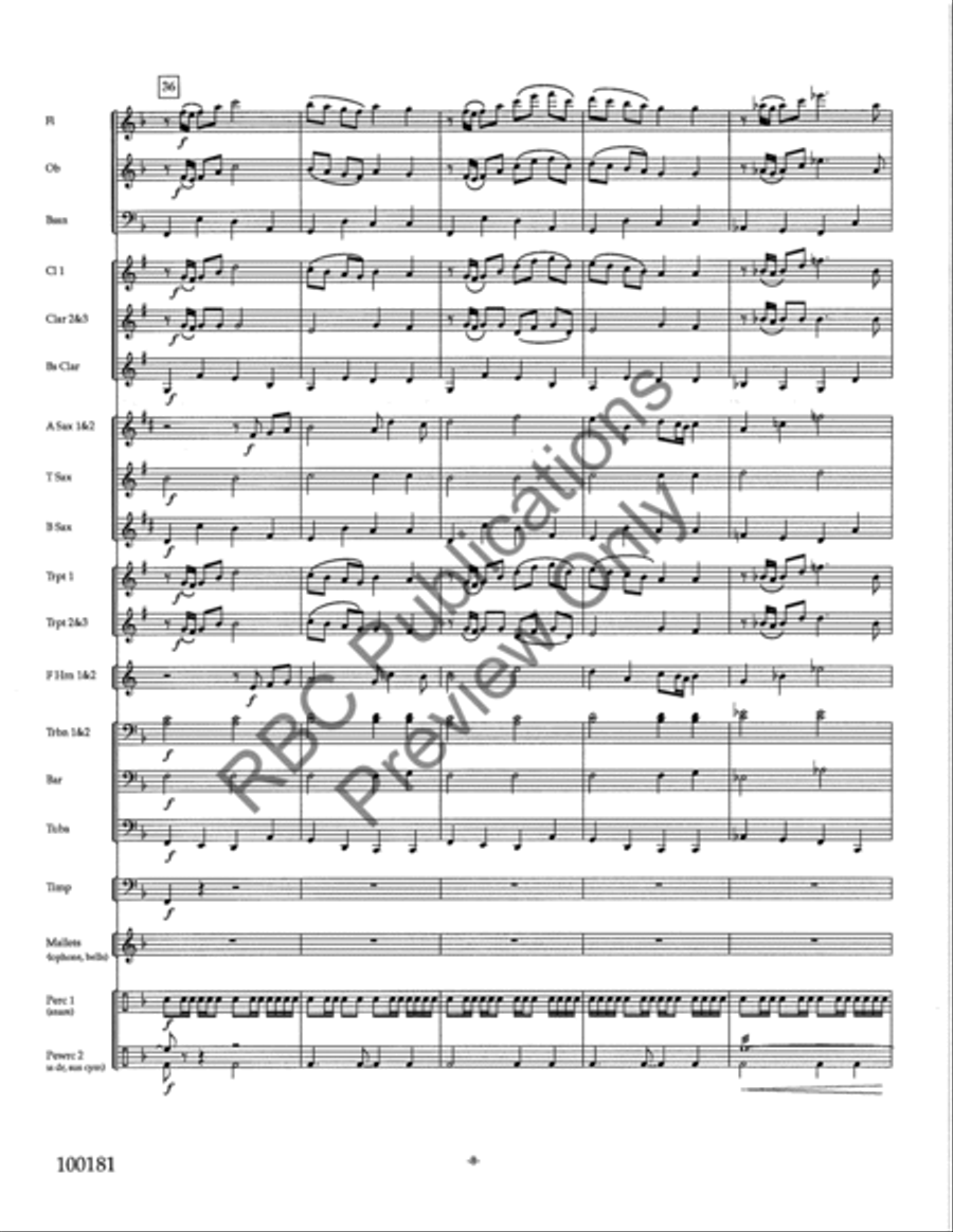 Symphonic Essay (Score) Concert Band scores gallery preview page 10