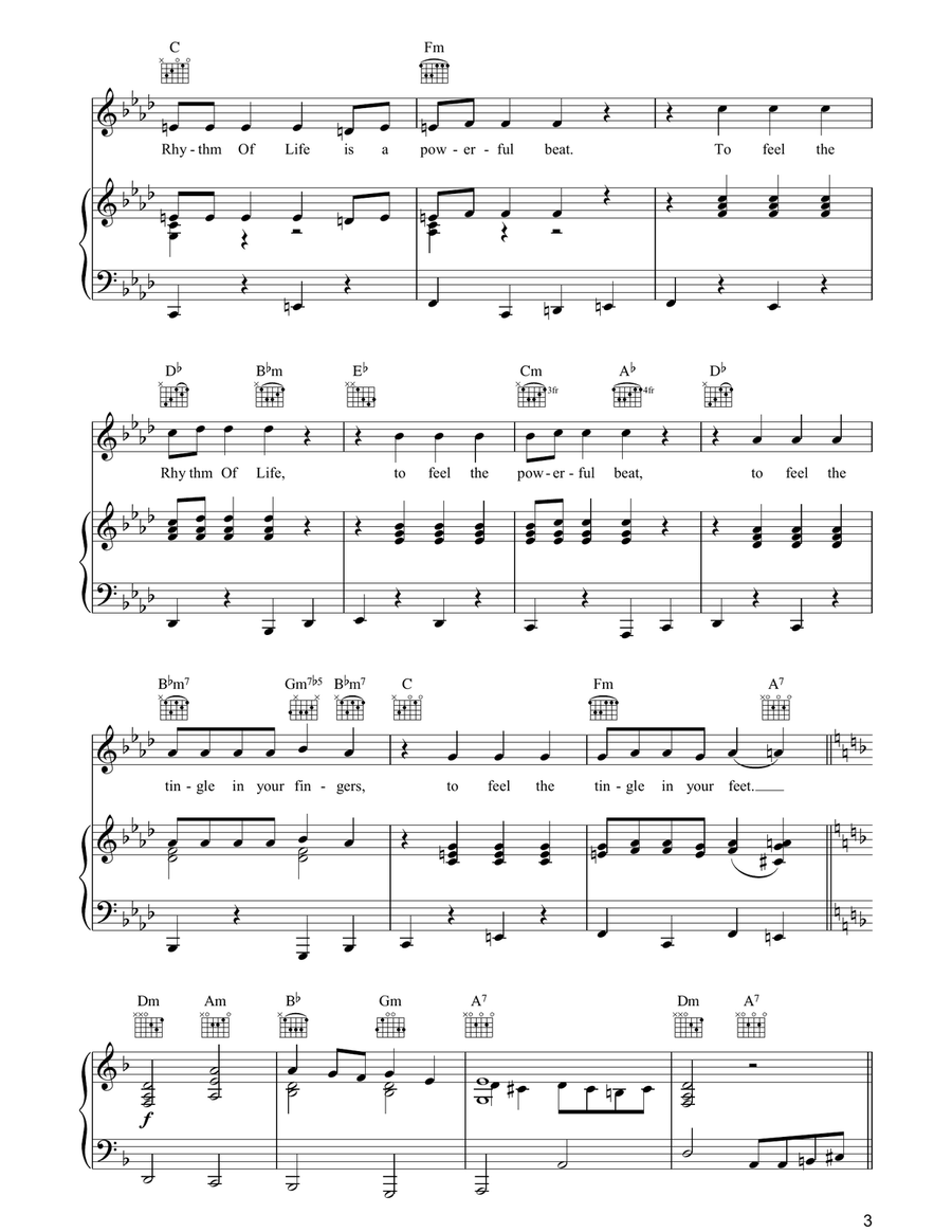 The Rhythm Of Life The Rhythm Of Life Guitar scores gallery preview page 3