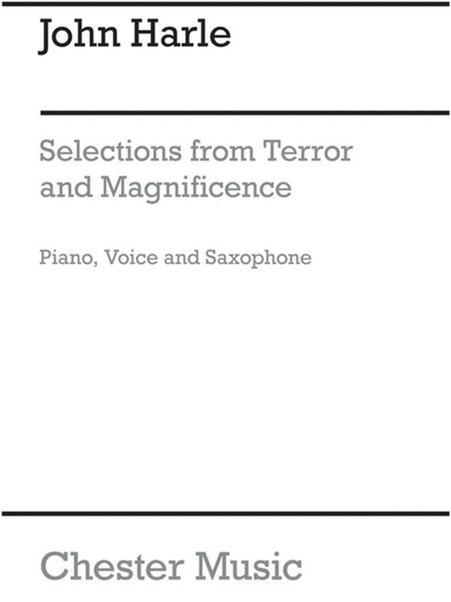 Harle Terror & Magnificence Vce/Sax/Piano