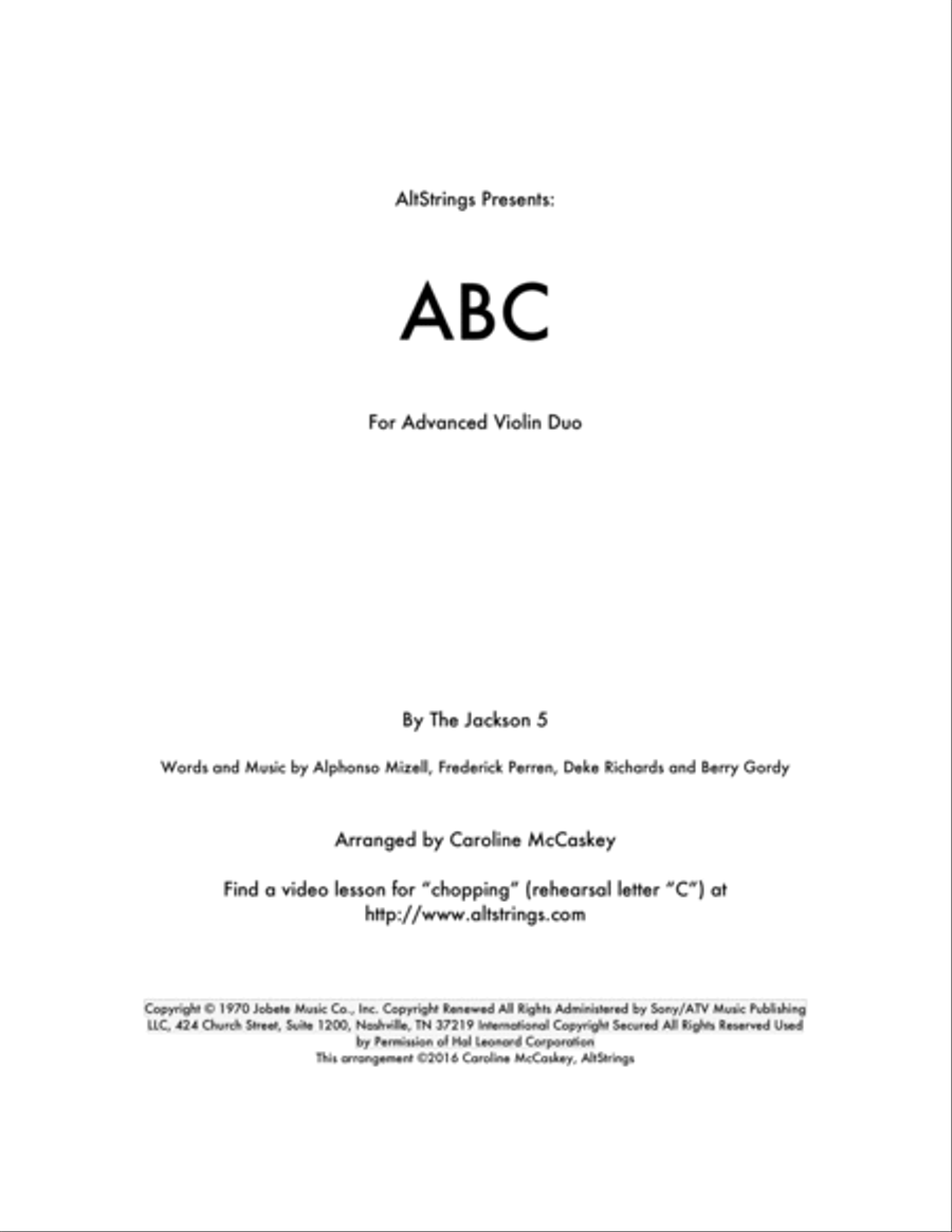 ABC String Duet scores gallery preview page 1