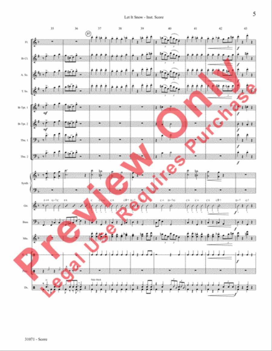 Let It Snow! Let It Snow! Let It Snow! Choir scores gallery preview page 6