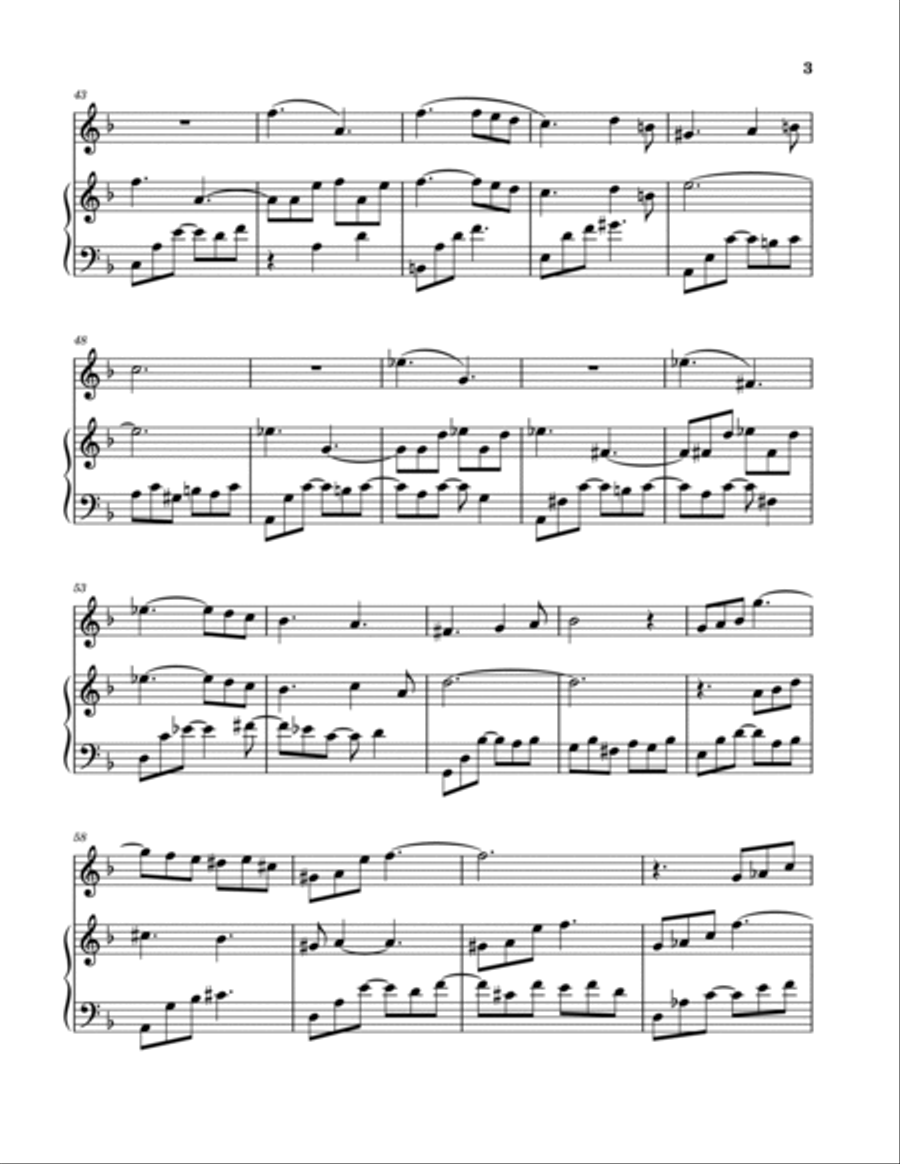 Blues in D for Clarinet & Piano Chamber Music scores gallery preview page 3