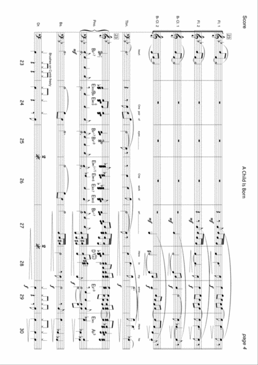 A Child Is Born Small Ensemble scores gallery preview page 5