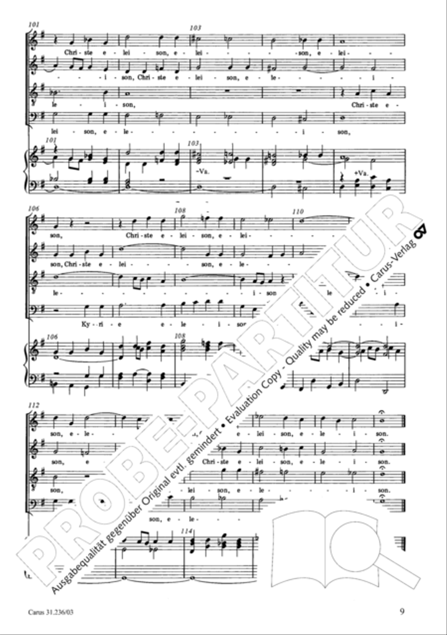 Mass in G Major Mass in G Major 4-Part scores gallery preview page 10