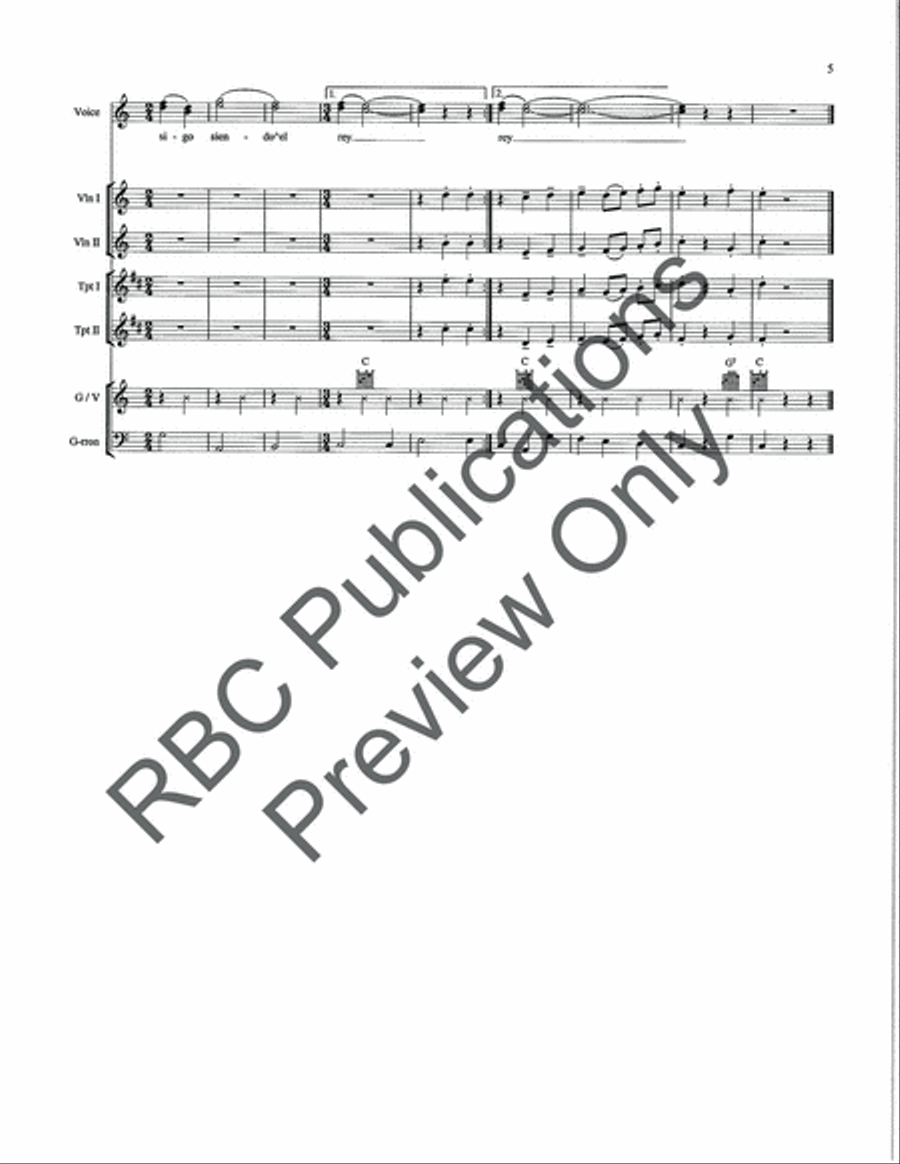 El Rey (Score) Voice scores gallery preview page 7