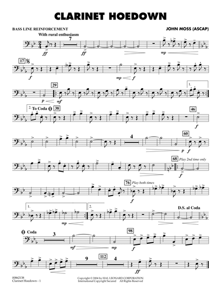 Clarinet Hoedown - Bass Line Reinforcement