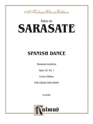 Book cover for Spanish Dance, Op. 22, No. 1 (Romanza Andaluza)