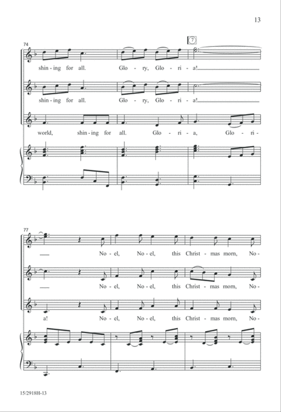 A Festive Noel SSA scores gallery preview page 13