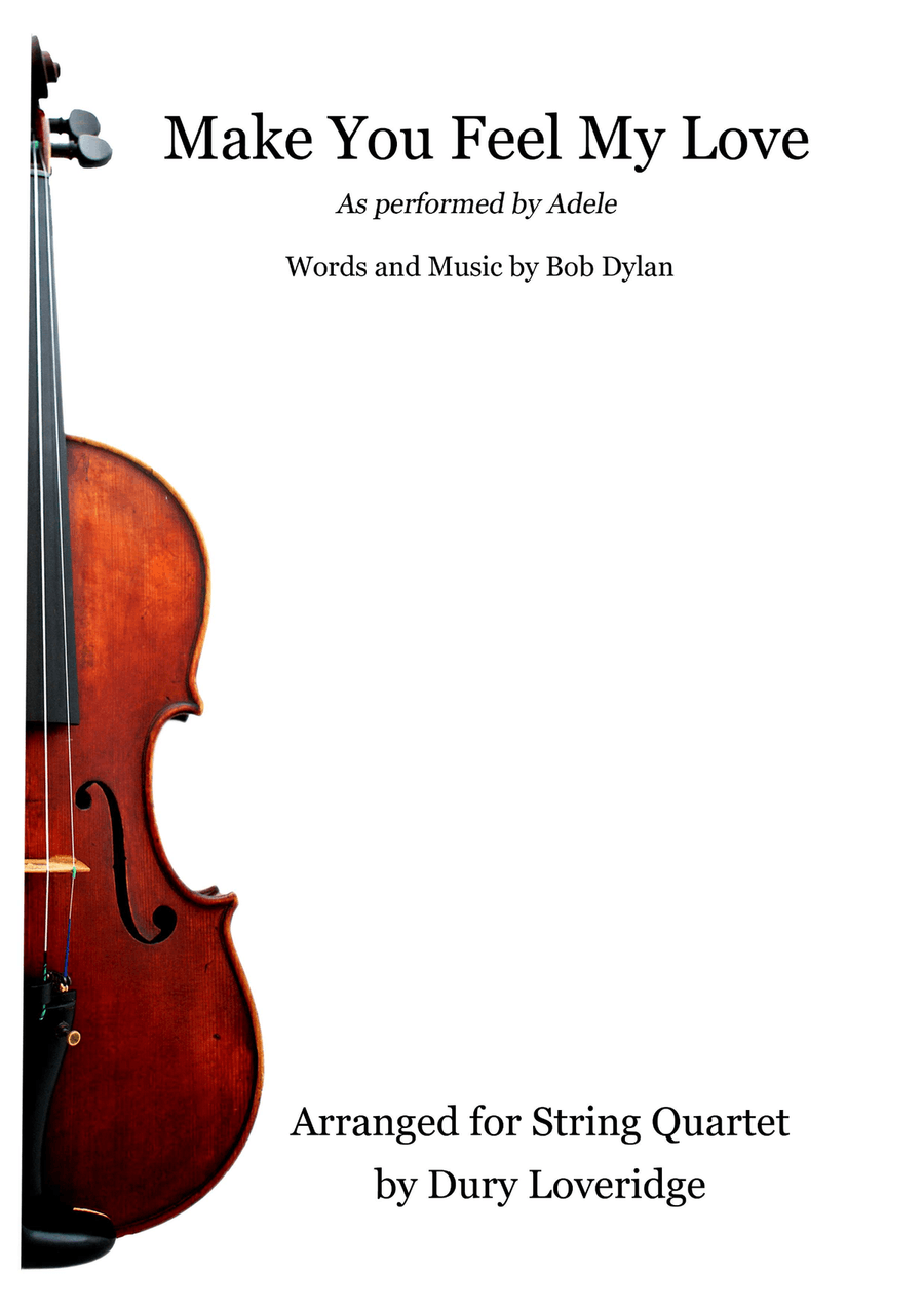 Make You Feel My Love String Quartet scores gallery preview page 1