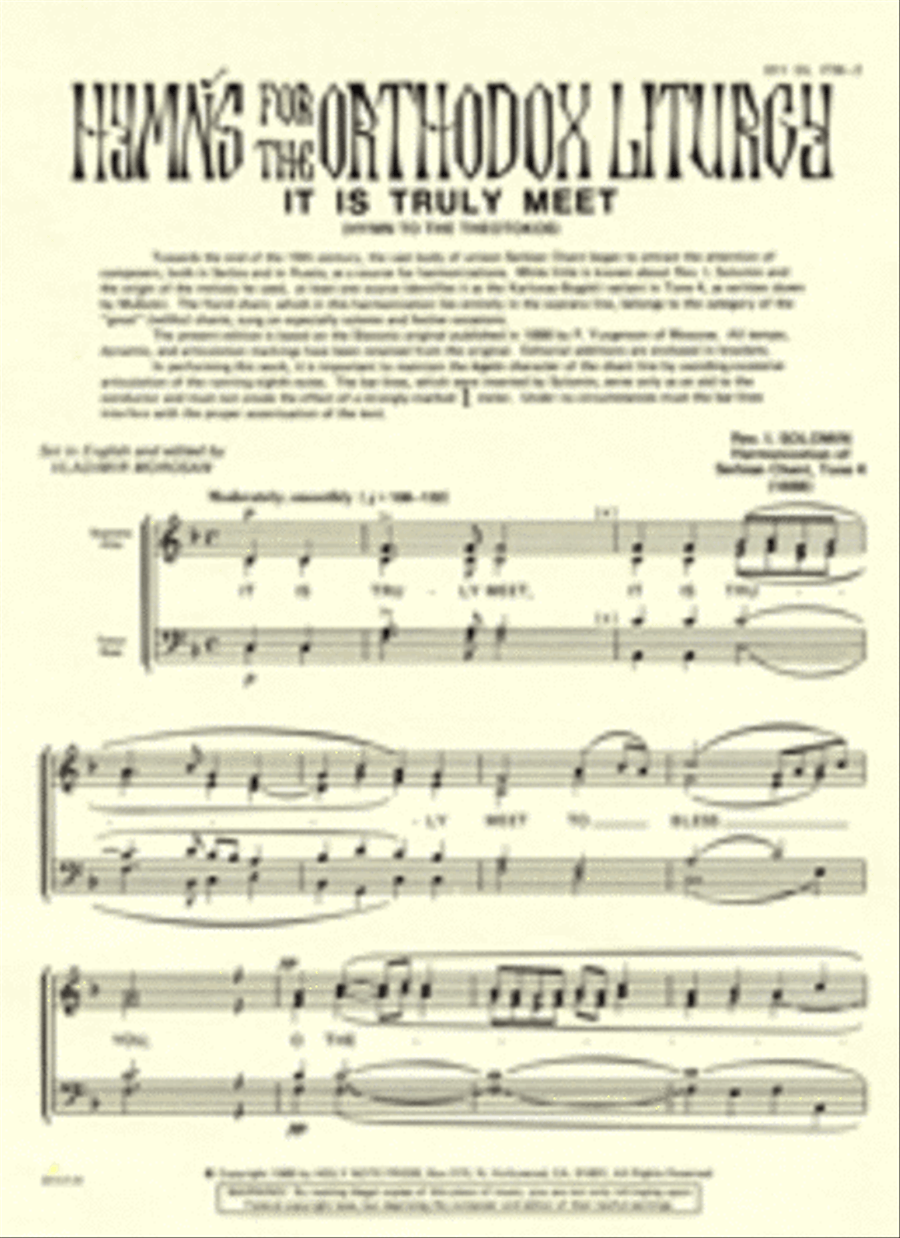 It Is Truly Fitting 4-Part scores gallery preview page 1