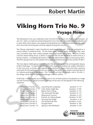 Book cover for Viking Horn Trio No. 9