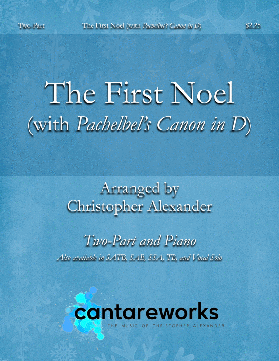 The First Noel (with Pachelbel's Canon in D) (Two-Part) image number null