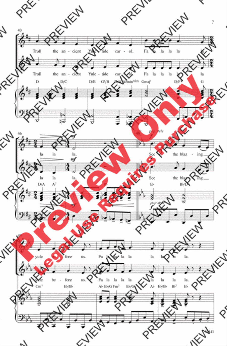 Jolly Jingle Christmas Medley 2-Part scores gallery preview page 7