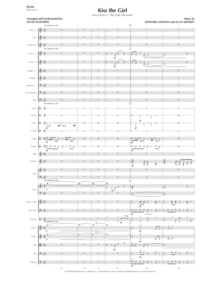 Kiss The Girl - Score Only image number null