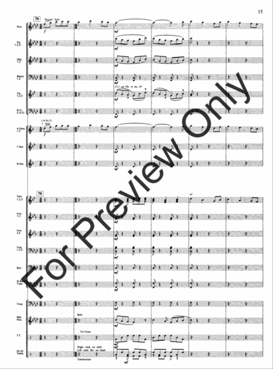 Emmanuel Variants Concert Band scores gallery preview page 17