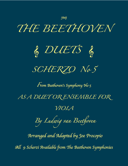 THE BEETHOVEN DUETS FOR VIOLA SCHERZO NO 5 image number null