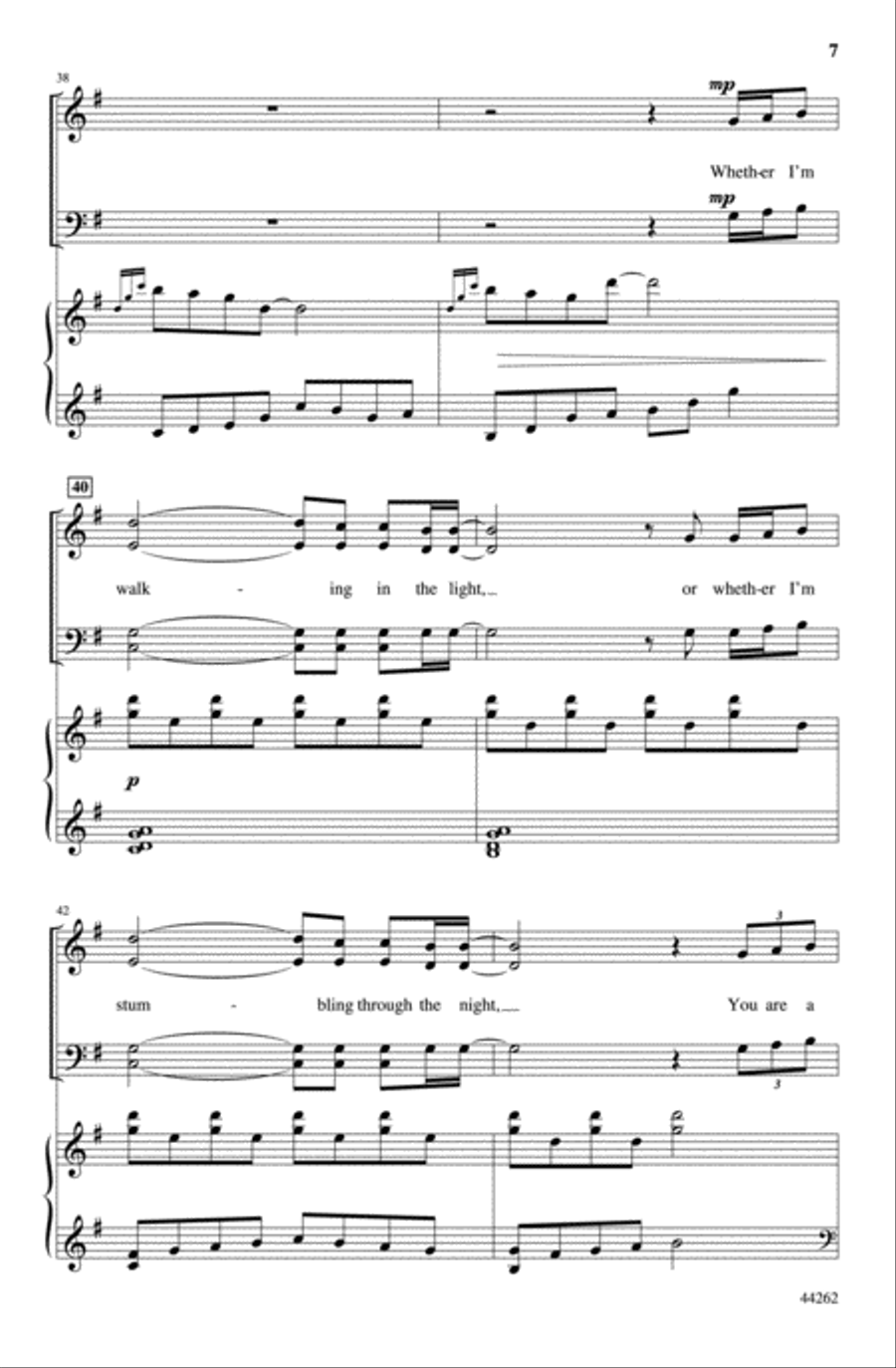 Safe Within Your Arms Choir scores gallery preview page 6