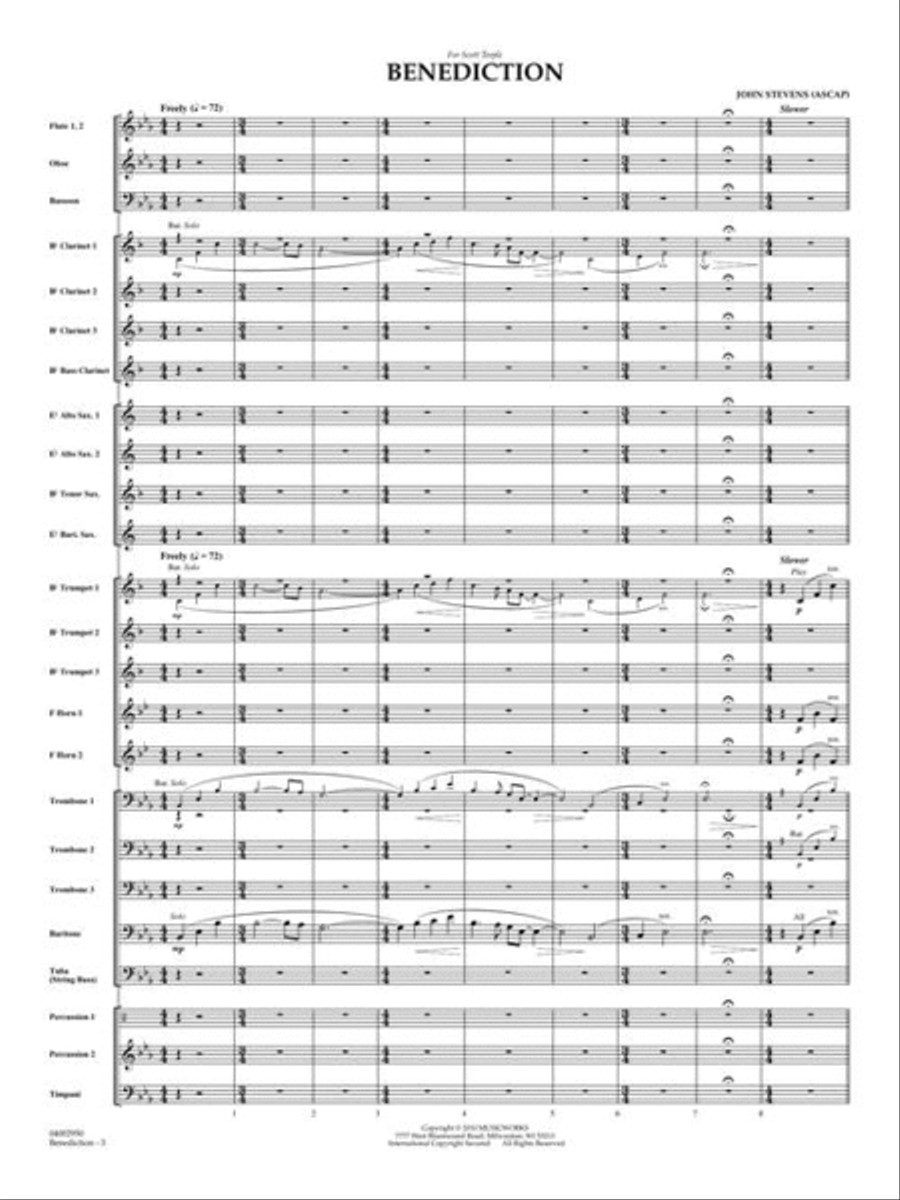 Benediction Concert Band scores gallery preview page 5