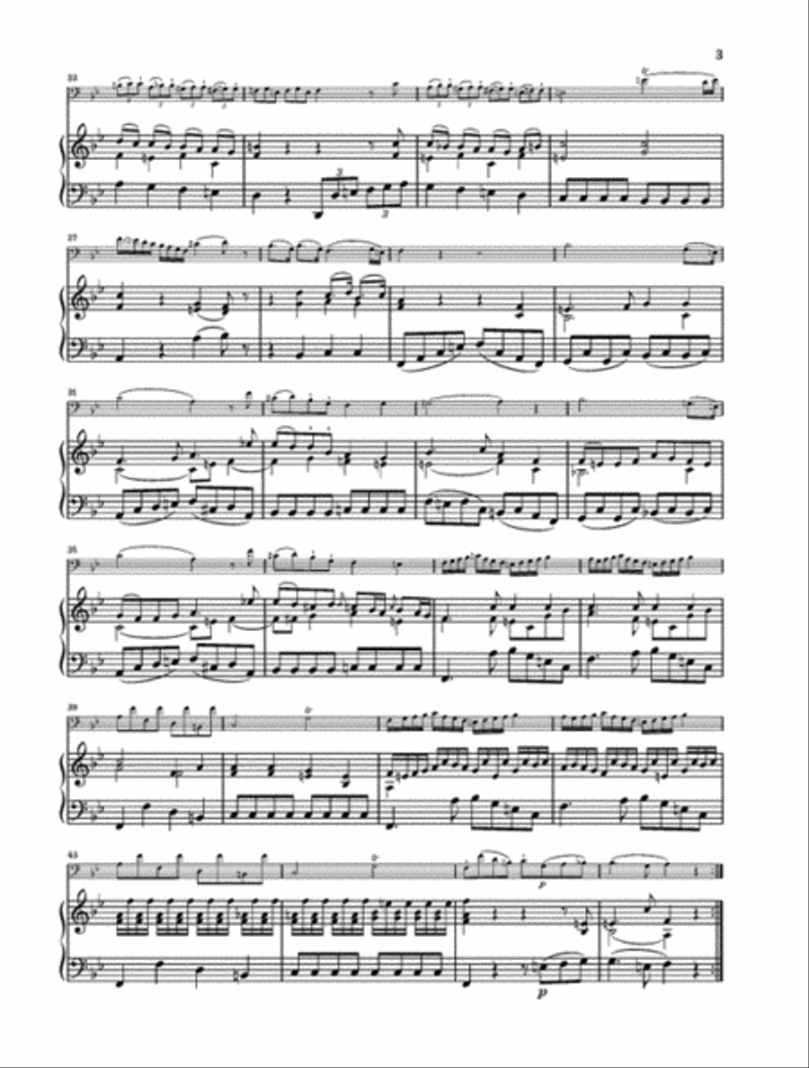 Sonata in B-flat Major, K. 292 (196c) Bassoon scores gallery preview page 3