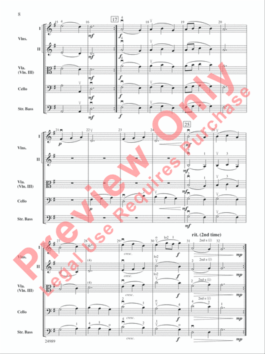 Belwin Beginning String Orchestra Kit #2 String Orchestra scores gallery preview page 9