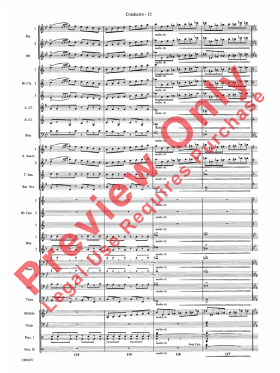 How the Grinch Stole Christmas Concert Band scores gallery preview page 24