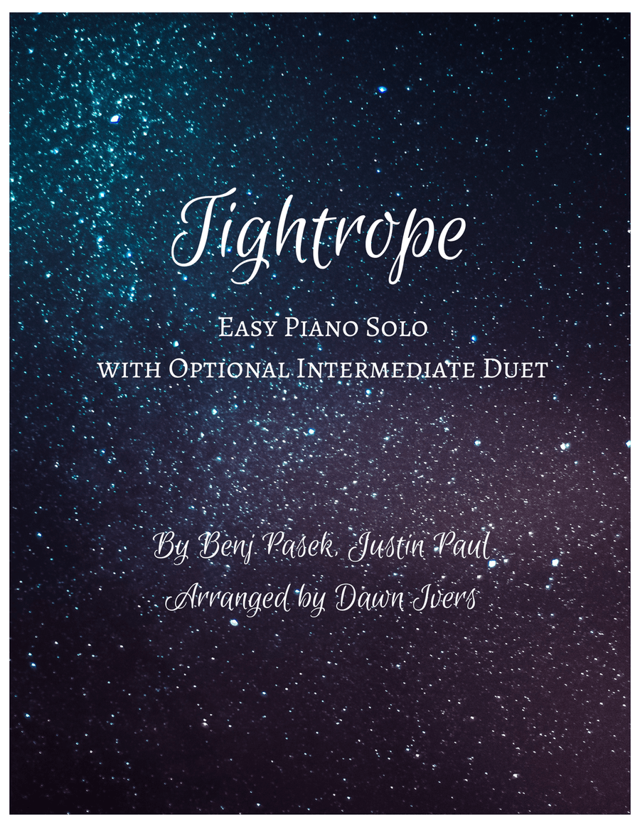 Tightrope Easy Piano scores gallery preview page 1