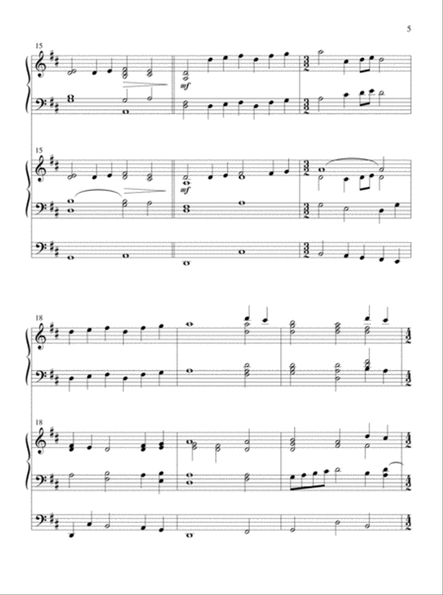 Glory and Honor, Praise and Adoration! Organ scores gallery preview page 4