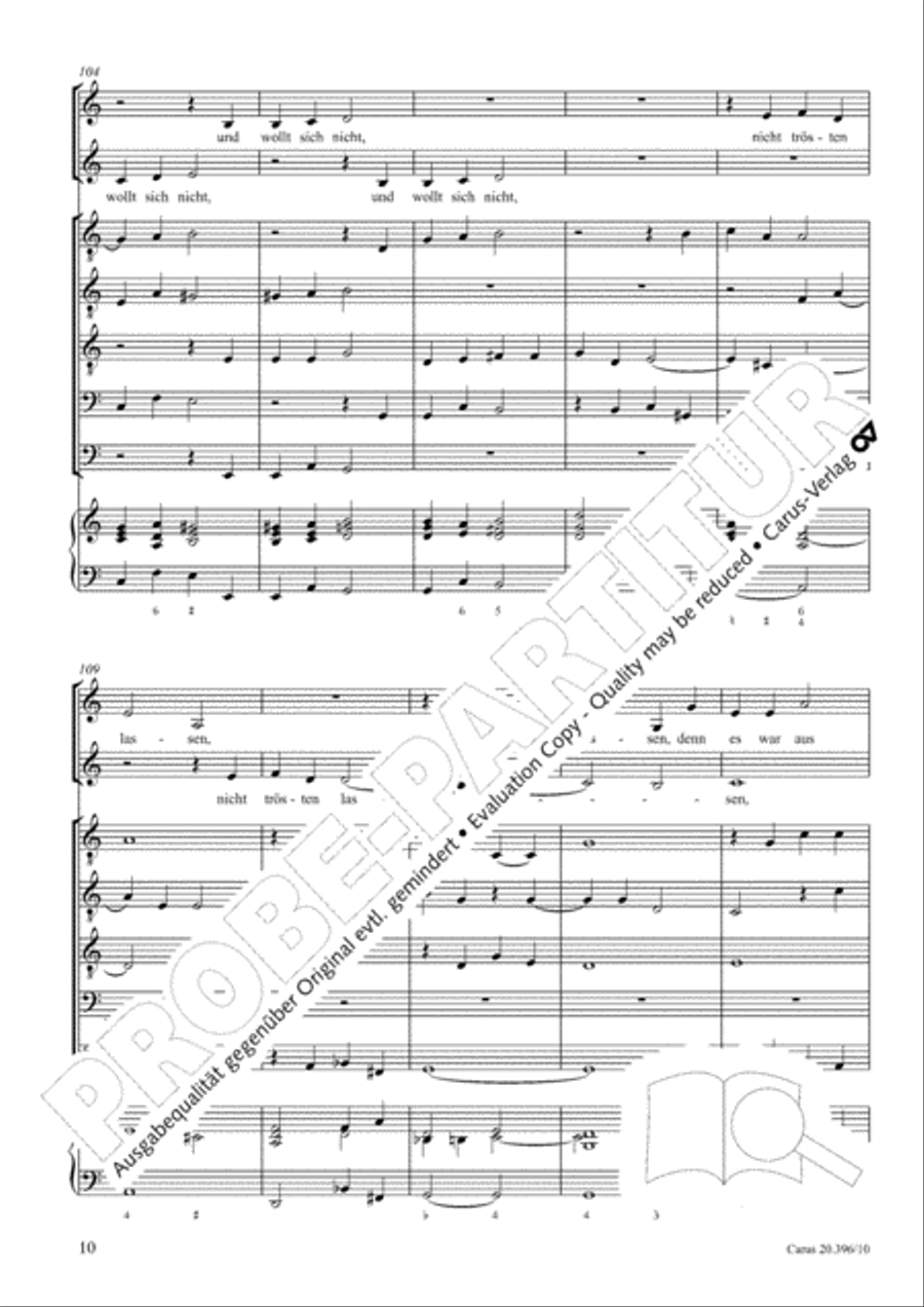 Auf dem Gebirge in F Major, SWV 396 Score scores gallery preview page 11