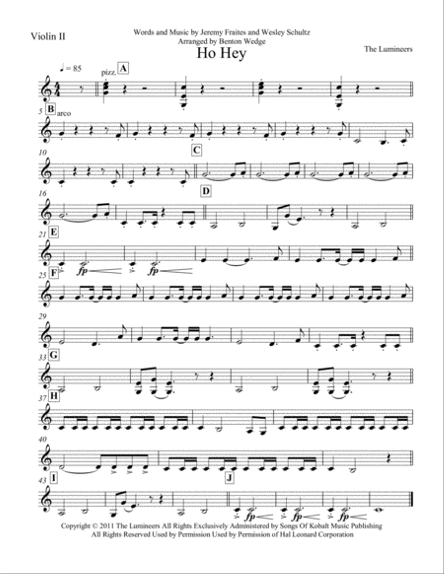 Ho Hey Ho Hey String Quartet scores gallery preview page 3