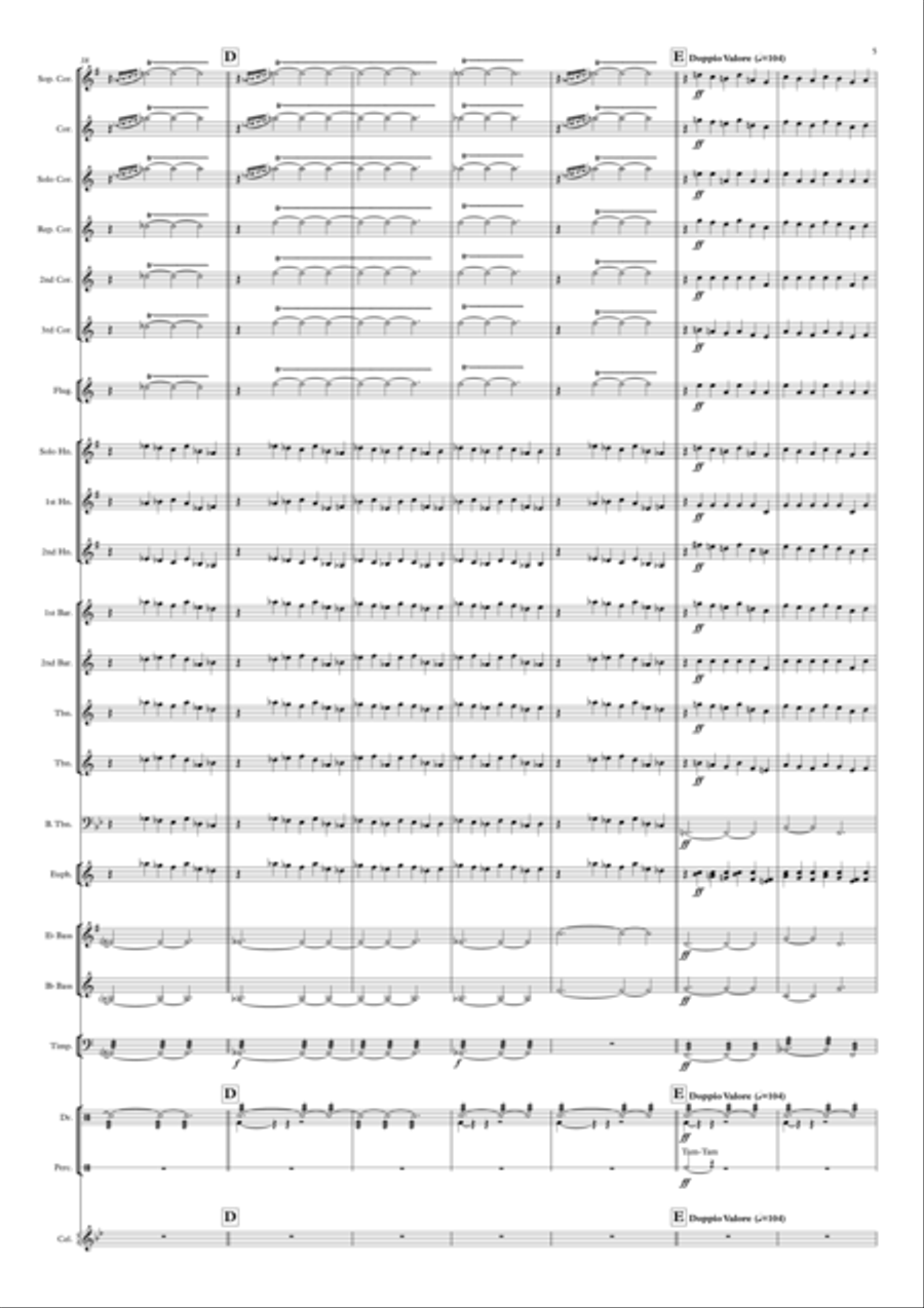 Firebird Suite Brass Ensemble scores gallery preview page 5