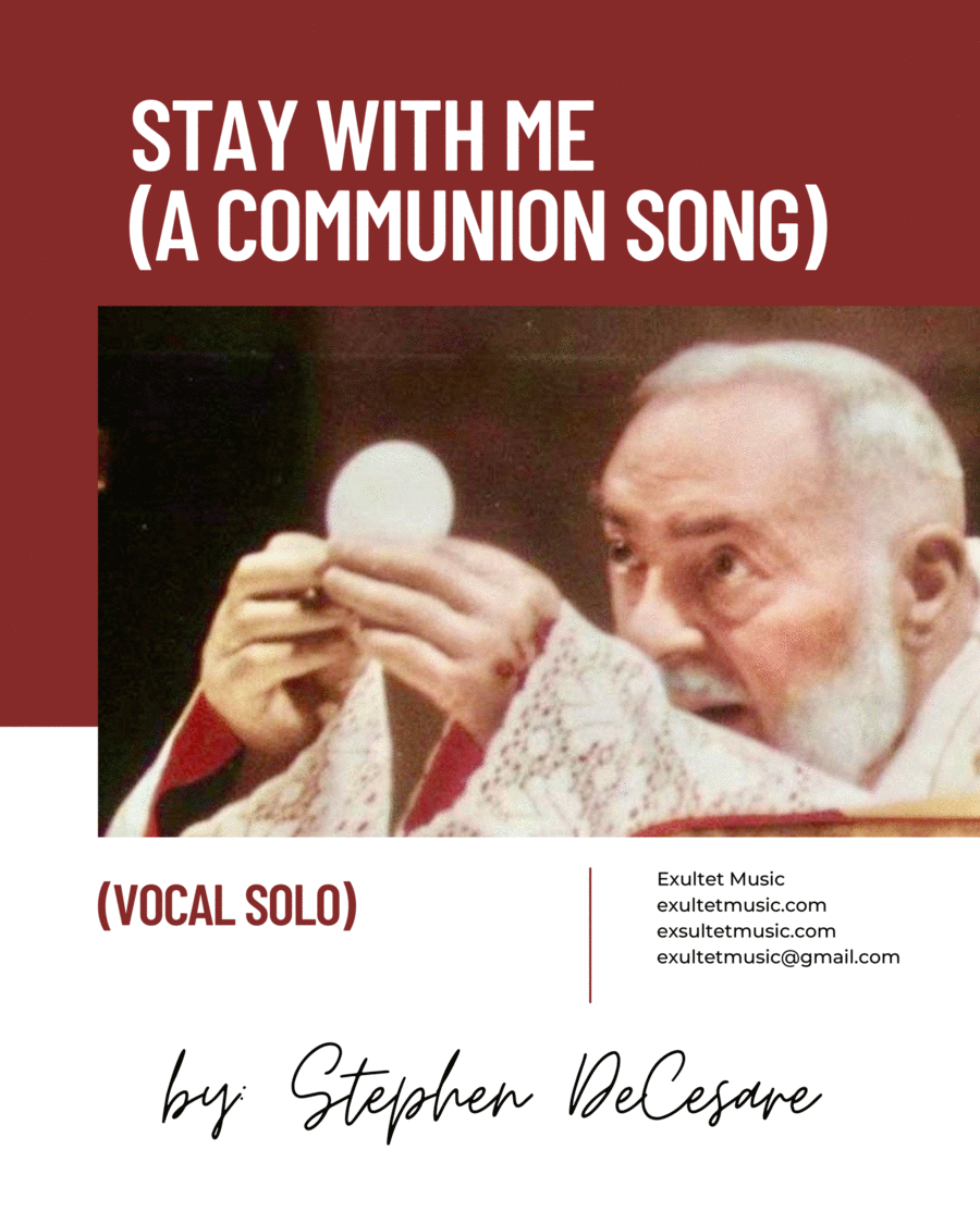 Stay With Me (A Communion Song) (Unison choir) image number null