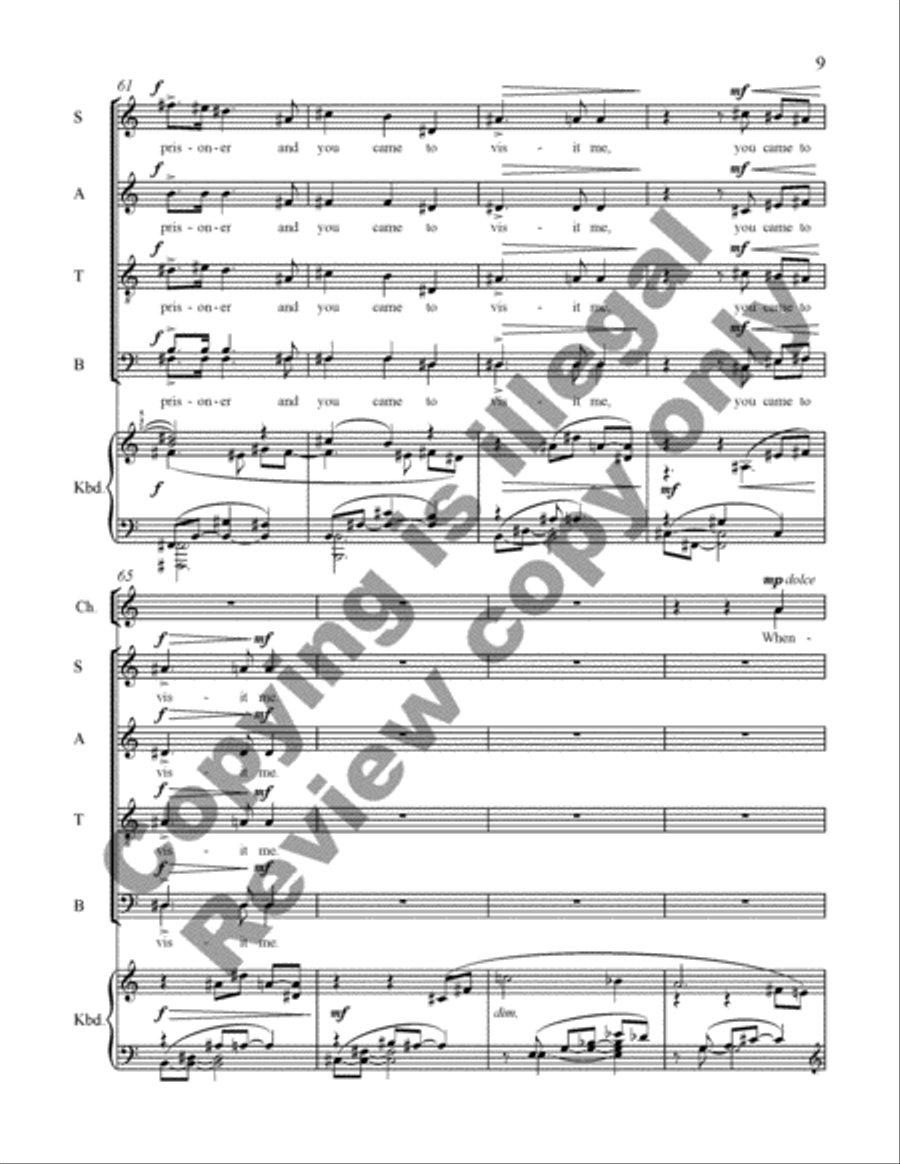 Come, all you blessed children Divisi scores gallery preview page 22