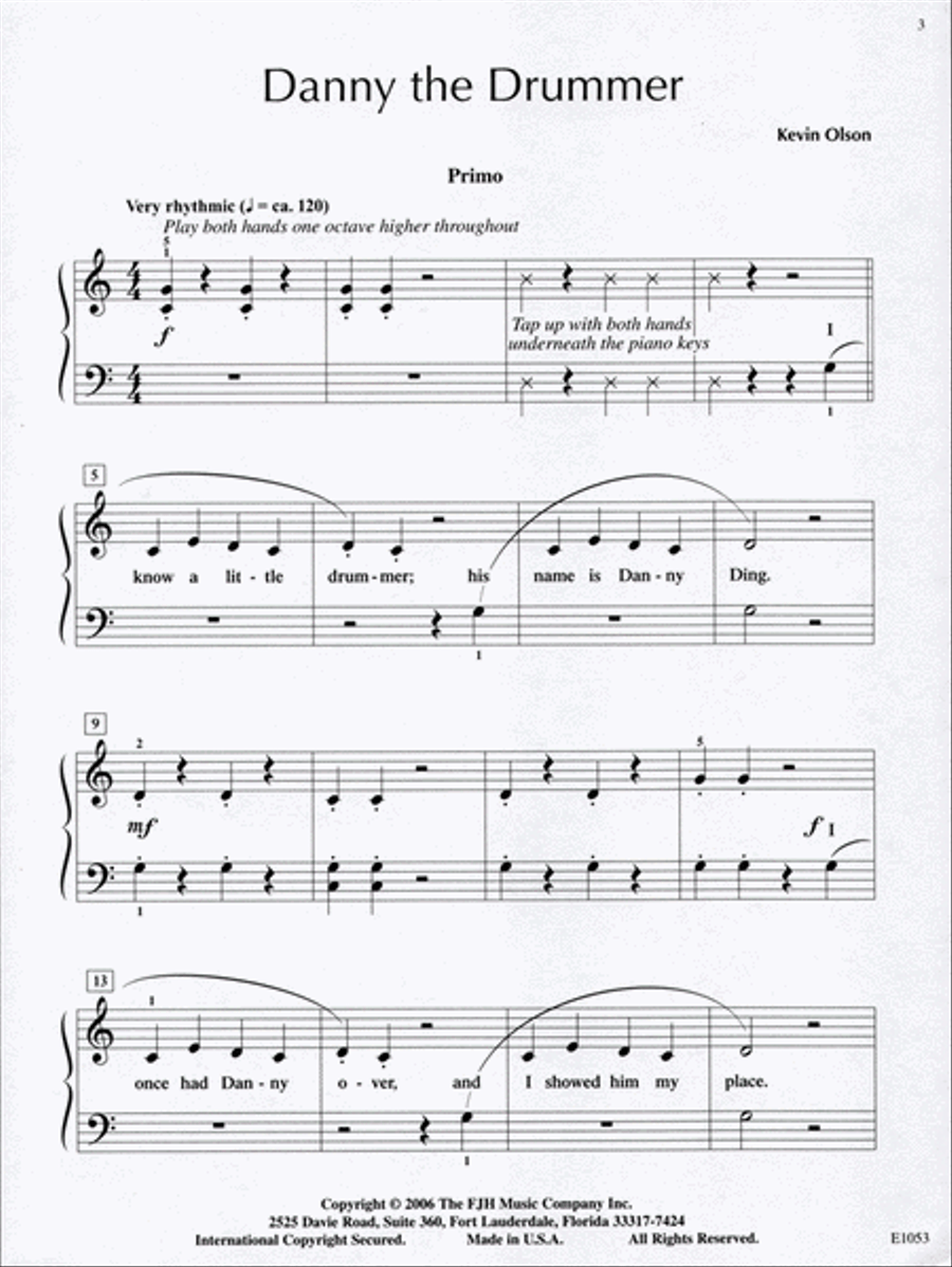 Danny the Drummer Danny the Drummer Easy Piano scores gallery preview page 3