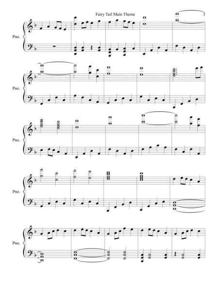 Fairy Tail Opening 6 Sheet music for Flute (Solo)