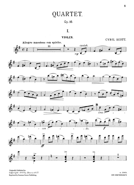 Quartet for violin, viola, violoncello and pianoforte, op. 16