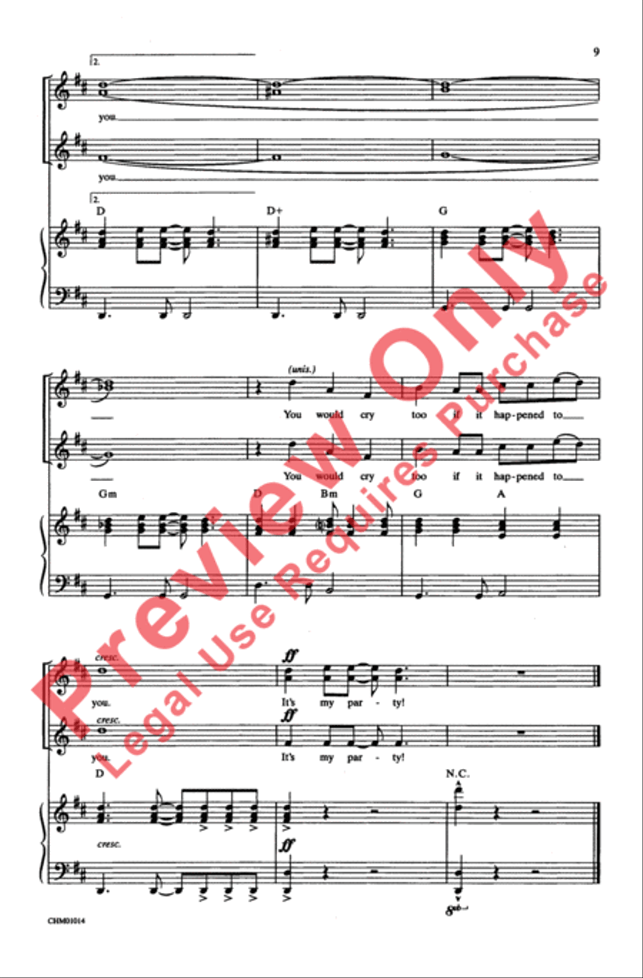 It's My Party Women's Choir scores gallery preview page 9