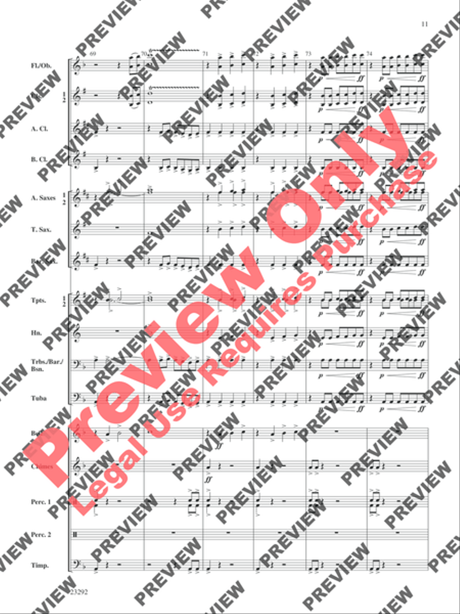Castles and Dragons Castles and Dragons Concert Band scores gallery preview page 24