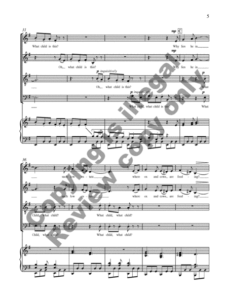 Rejoice!: 1. What Child Is This? (Choral Score)