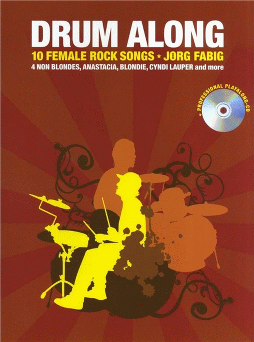 Drum Along 10 Female Rock Songs Book/CD