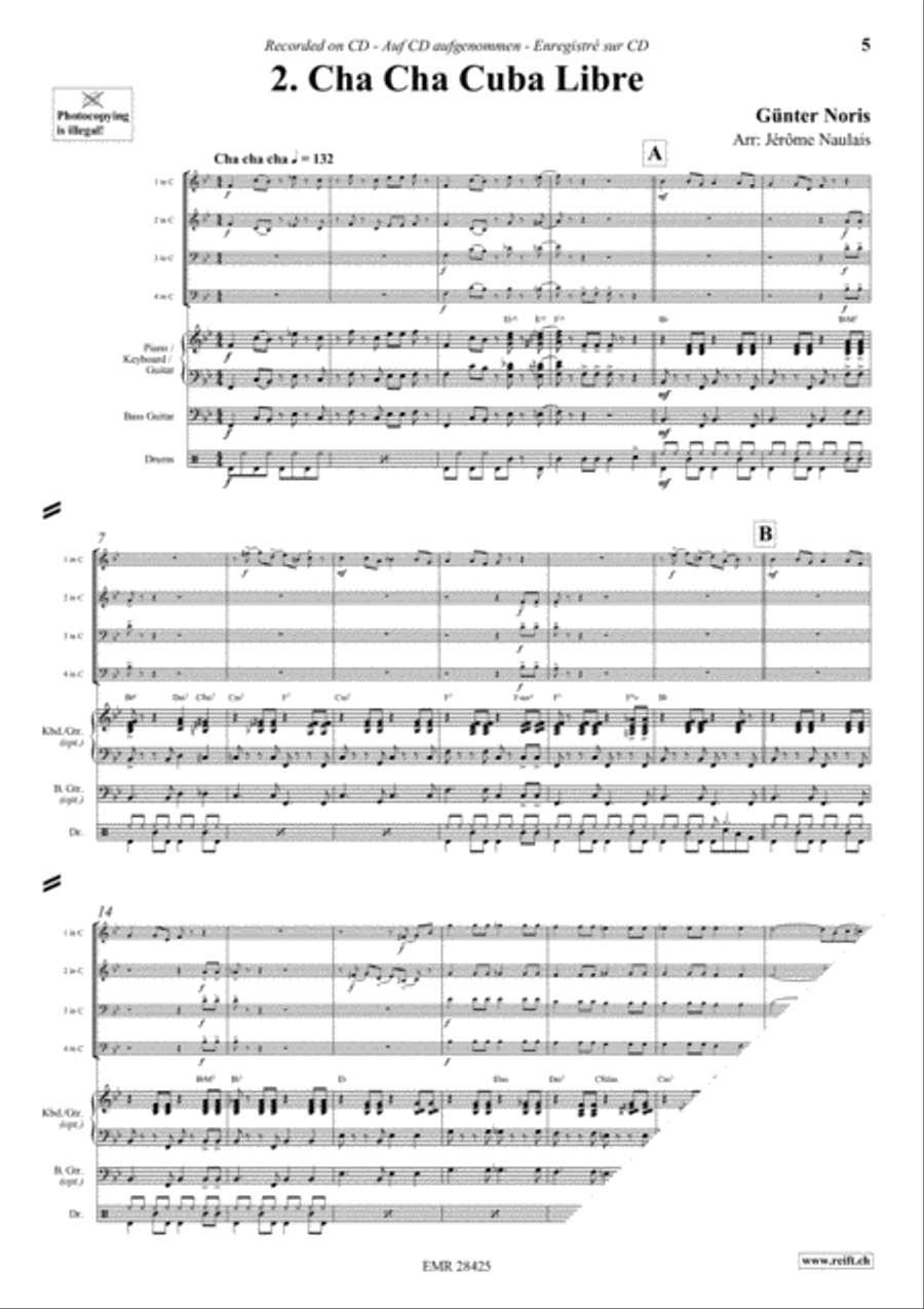 Let's Dance Volume 1 Woodwind Quartet scores gallery preview page 4