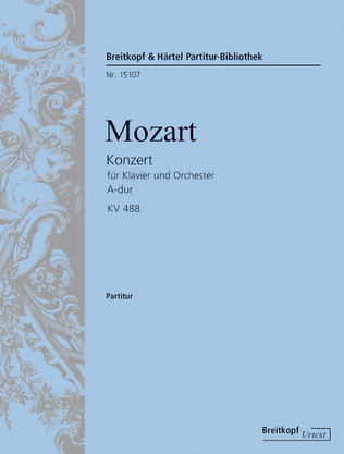 Book cover for Piano Concerto [No. 23] in A major K. 488