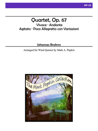 Book cover for Quartet, Op. 67 for Wind Quintet