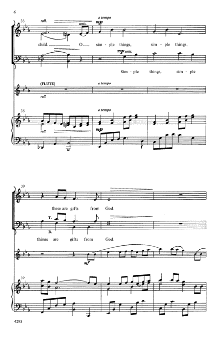 Simple Gifts from God 4-Part scores gallery preview page 6