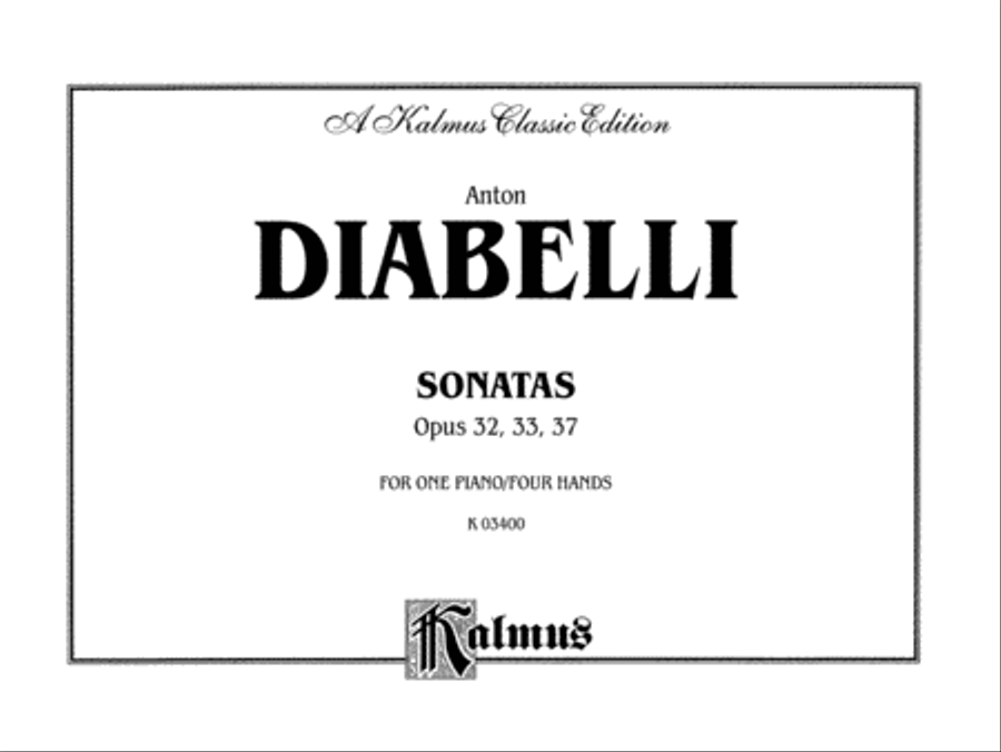 Sonatas, Op. 32, 33, 37