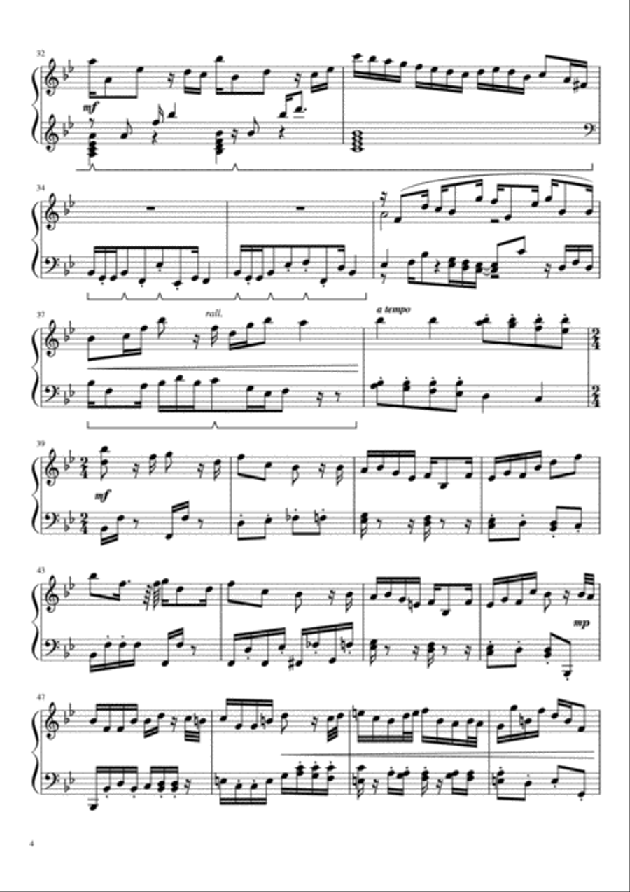 Wind and Sea Piano Solo scores gallery preview page 4
