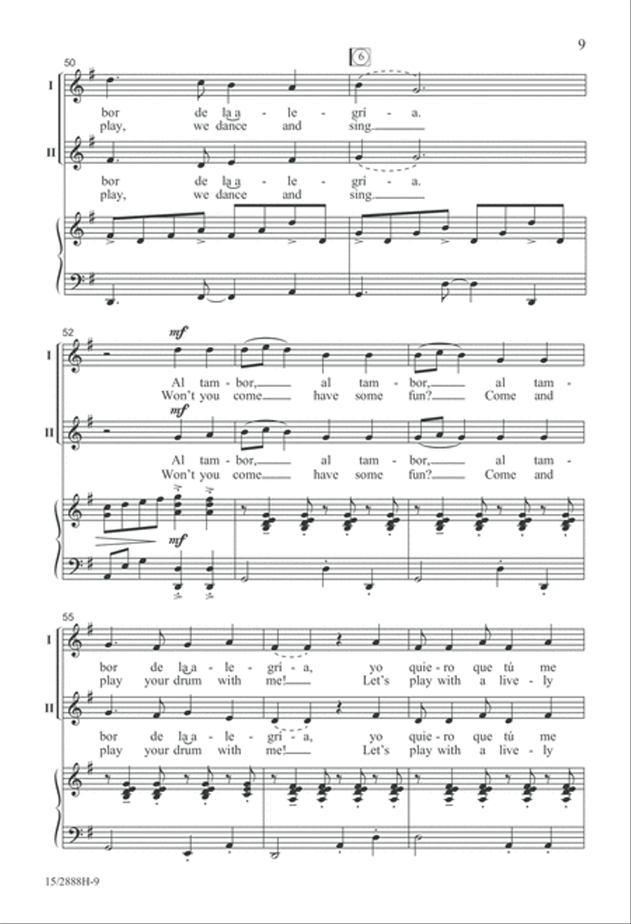 Al Tambor 2-Part scores gallery preview page 9