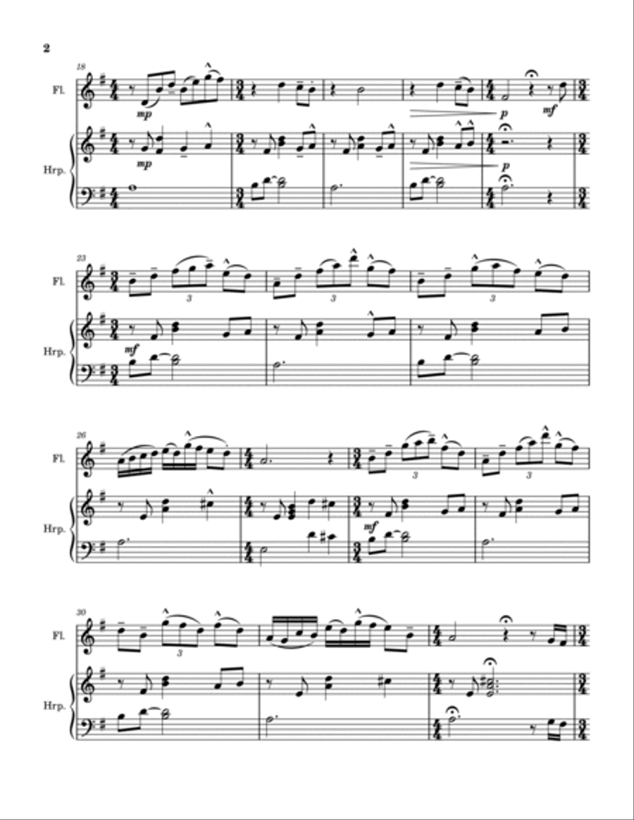 Come Chiaro di Luna Chamber Music scores gallery preview page 3