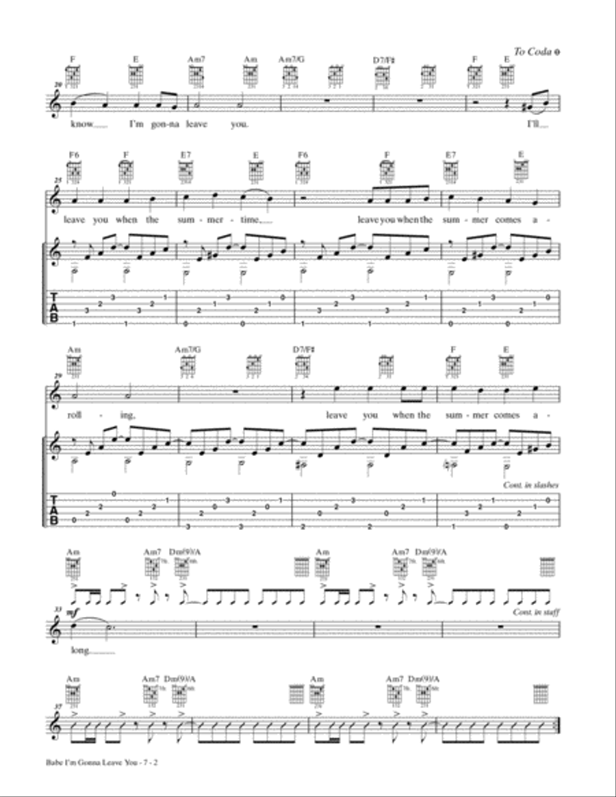 Ultimate Easy Guitar Play-Along -- Led Zeppelin Guitar Tablature scores gallery preview page 3
